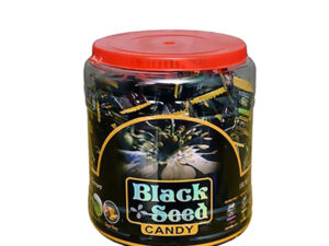 Black seed candy jar