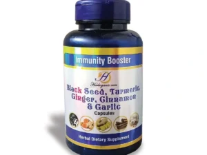 Black Seed, Turmeric, Ginger, Cinnamon, and Garlic Capsules | Boosts Immunity | Natural Dietary Supplement for a Stronger Immune System | Helps Stregthen The Body – 60 Pack